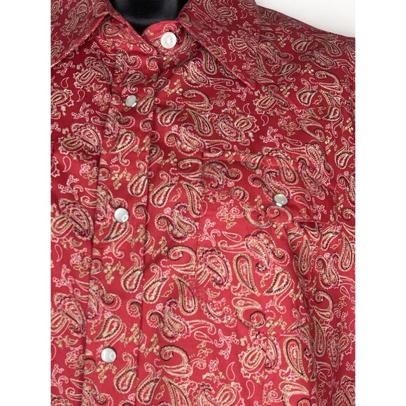 Back in the Saddle Short Sleeve Button Down sz Medium Pearl Snap - Picture 2 of 7